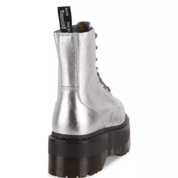 RARE Dr. Martens Jadon Max Boot Metallic Leather Platforms Brand New in … - Picture 3 of 14